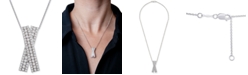 Wrapped in Love Diamond Multi-Row Crossover 20" Pendant Necklace (1 ct. t.w.) in Sterling Silver, Created for Macy's